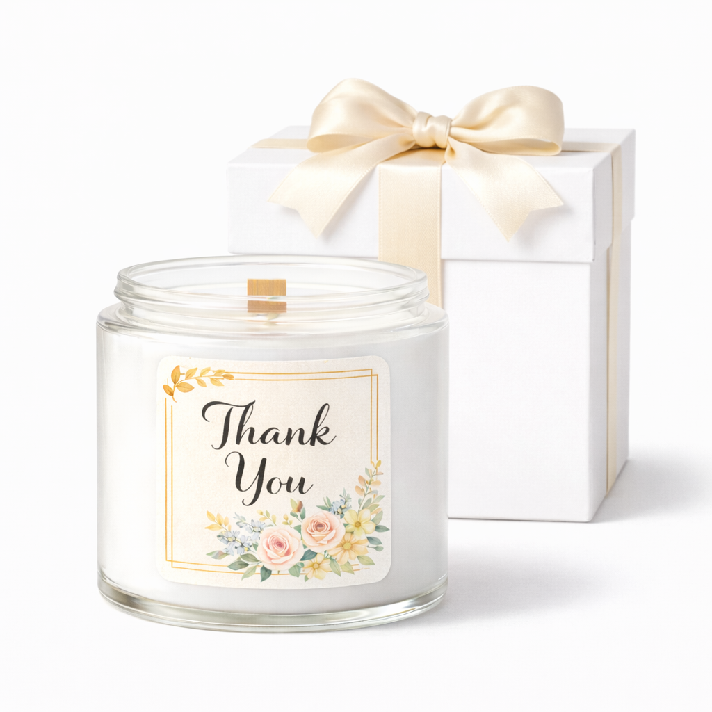 Personalized Appreciation Candle Set (3 Pack, 4 oz) | Custom Thank You & Team Gift