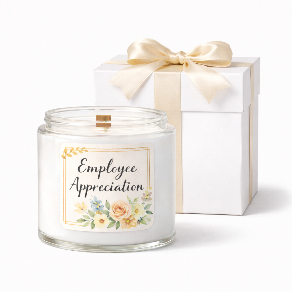 Personalized Appreciation Candle Set (3 Pack, 4 oz) | Custom Thank You & Team Gift