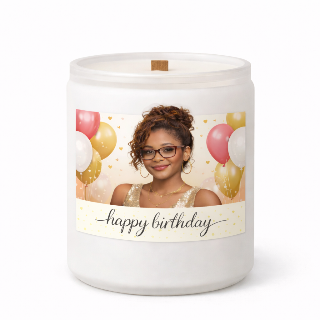 Personalized Candle Gift for Any Occasion | Custom Photo & Message Candle | Scently Gifted