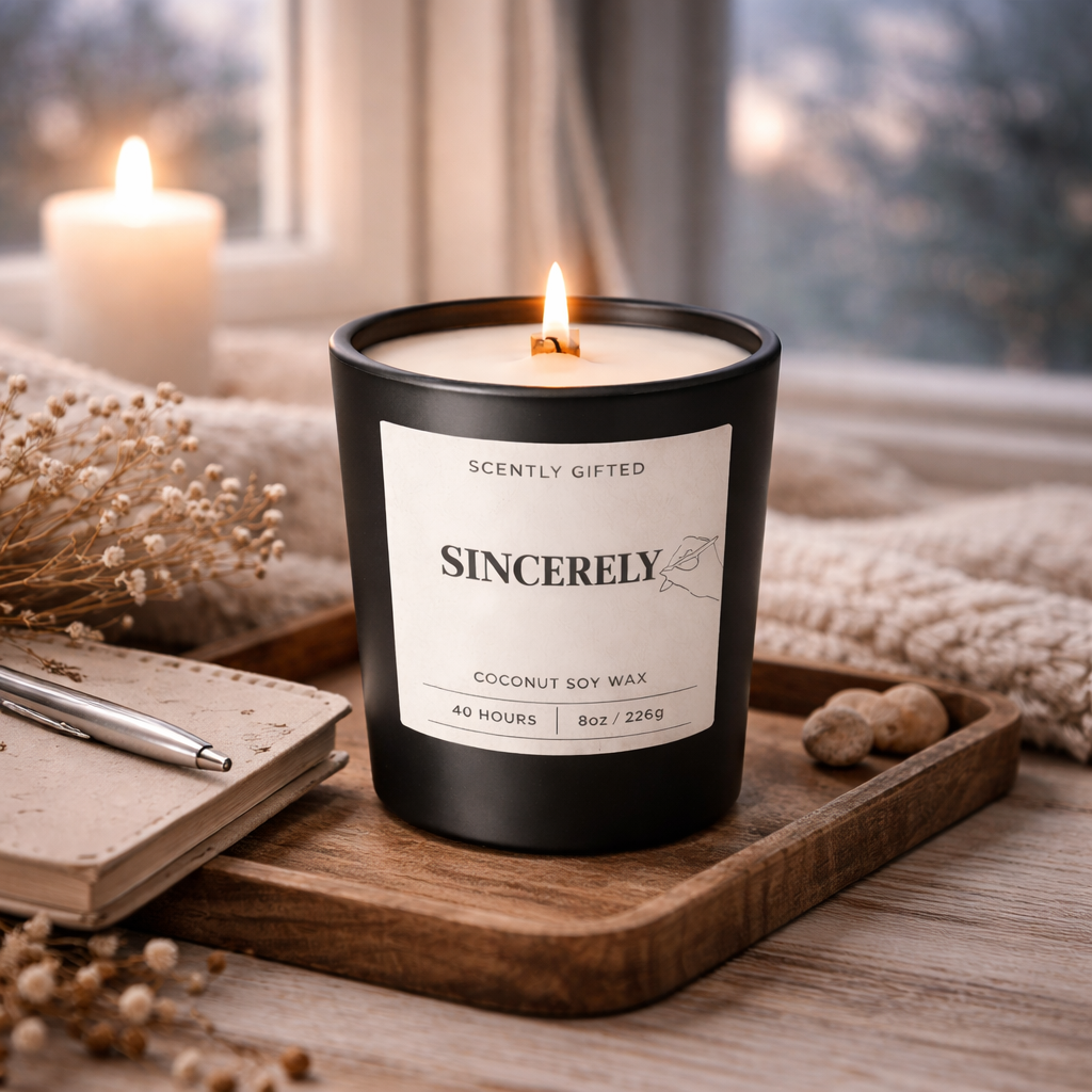 Sincerely — Handcrafted Candle | Scently Gifted