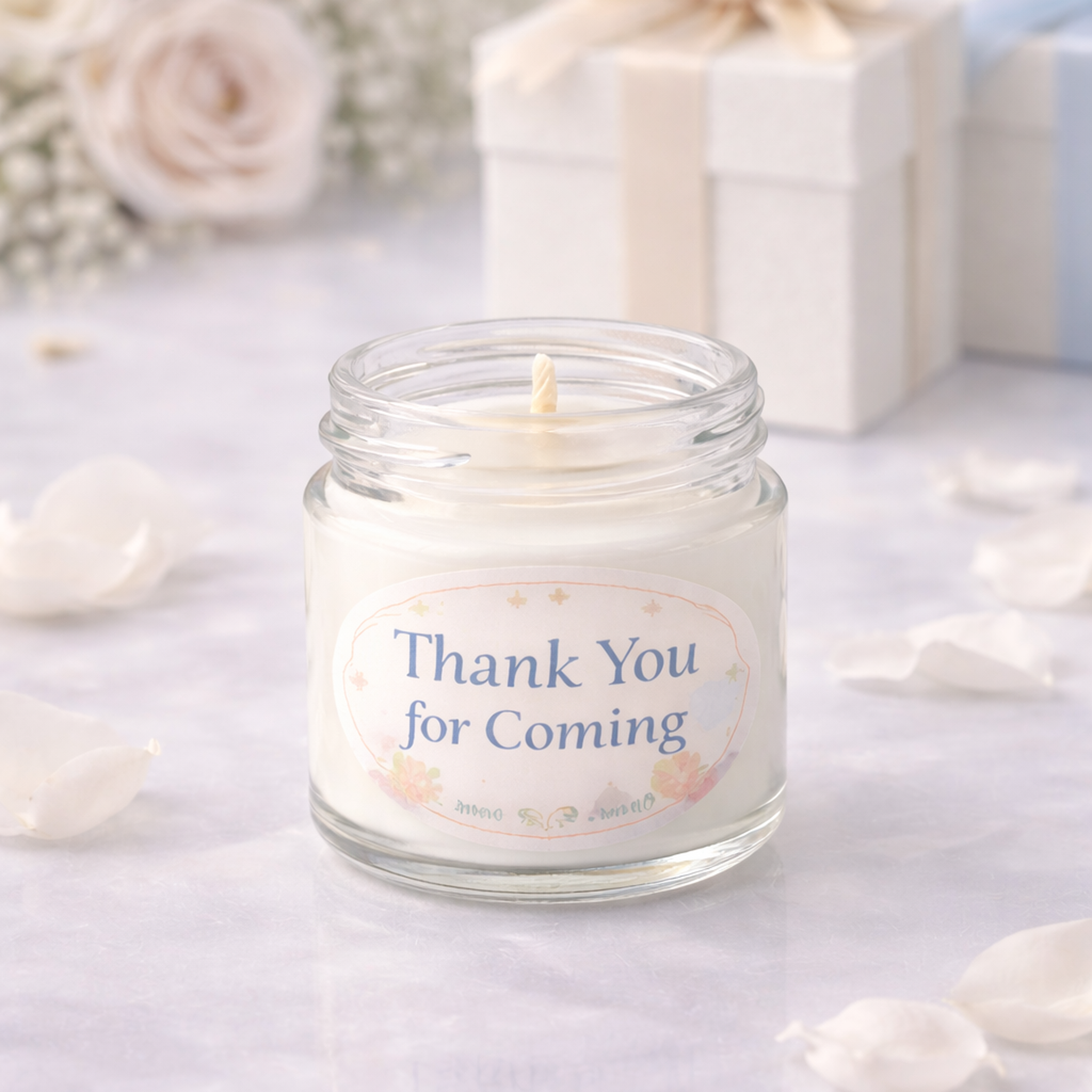 Personalized Party Favor Candles (Pack of 10) – Custom Event Keepsakes