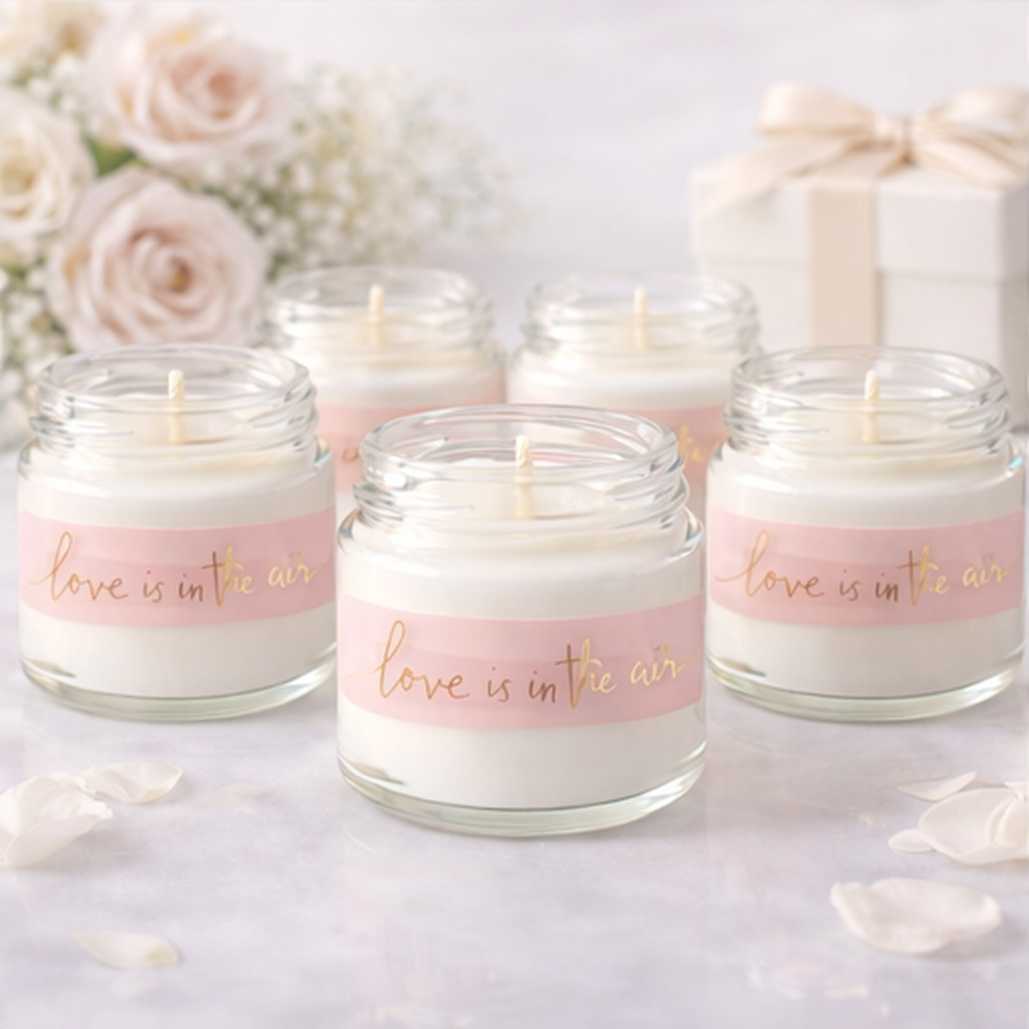 Personalized Party Favor Candles (Pack of 10) – Custom Event Keepsakes