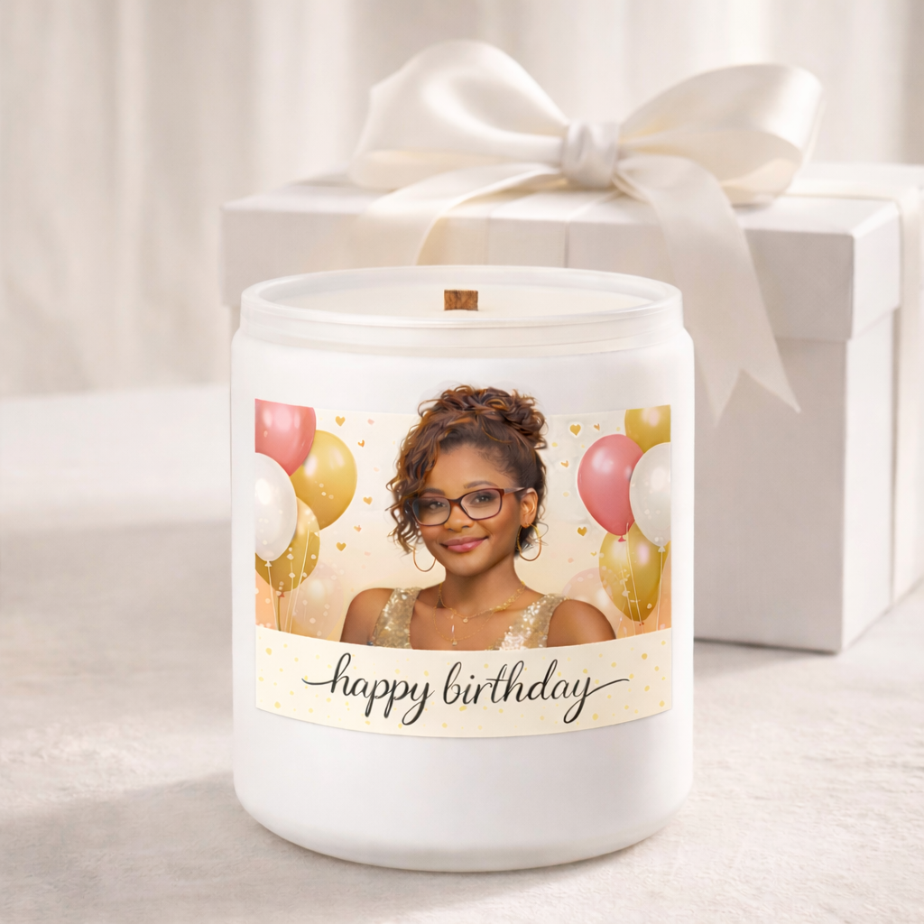 Personalized Candle Gift for Any Occasion | Custom Photo & Message Candle | Scently Gifted